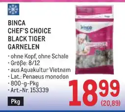 Metro BINCA CHEF'S CHOICE BLACK TIGER GARNELEN Angebot