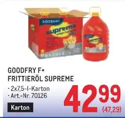 Metro GOODFRY F+ FRITTIERÖL SUPREME Angebot