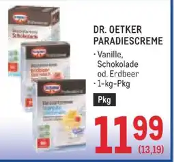Metro Dr. Oetker Paradiescreme Angebot