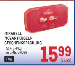 Metro MIRABELL MOZARTKUGELN GESCHENKSPACKUNG Angebot