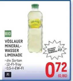 Metro Vöslauer Mineralwasser Limonade Angebot