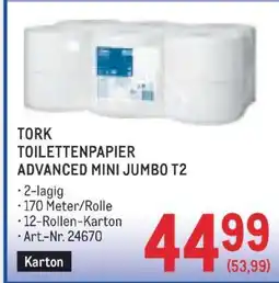 Metro TORK TOILETTENPAPIER ADVANCED MINI JUMBO T2 Angebot