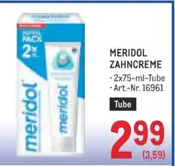 Metro MERIDOL ZAHNCREME Angebot