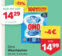 MPreis Omo Waschpulver Angebot