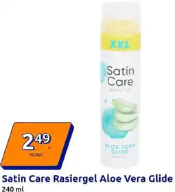 Action Satin Care Rasiergel Aloe Vera Glide Angebot