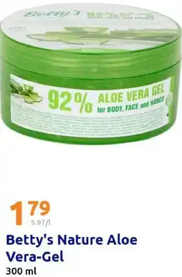 Action Betty's Nature Aloe Vera-Gel Angebot
