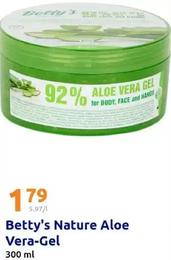 Action Betty's Nature Aloe Vera-Gel Angebot