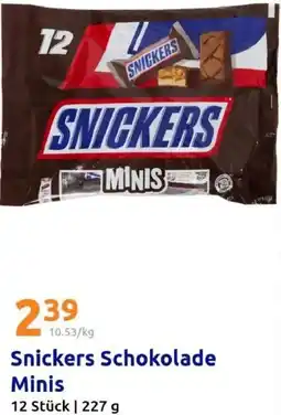 Action Snickers Schokolade Minis Angebot