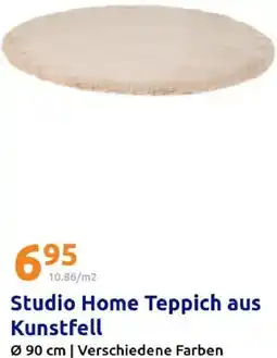 Action Studio Home Teppich aus Kunstfell Angebot