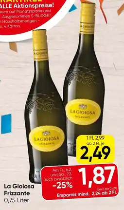 Spar La Gioiosa Frizzante Angebot