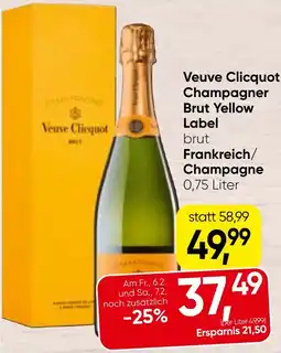 Spar Veuve clicquot champagner brut yellow brut frankreich champagne Angebot