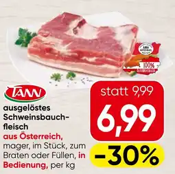 Spar Ausgelöstes schweinsbauch fleisch a Angebot