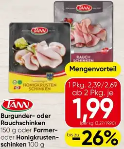 Spar Burgunder oder Rauchschinken oder Farmer oder Honigkrusten schinken Angebot
