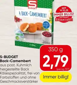 Spar S budget back-camembert Angebot