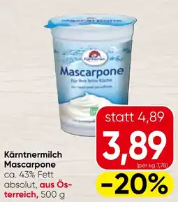 Spar Kärntnermilch Mascarpone Angebot