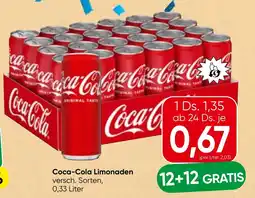 Spar Coca-cola limonaden Angebot