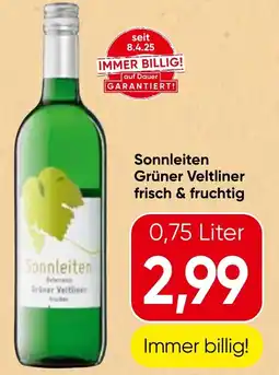 Spar Sonnleiten grüner veltliner frisch & fruchtig Angebot