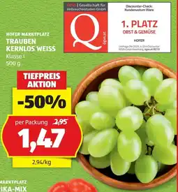 Hofer Hofer Marktplatz Trauben Angebot