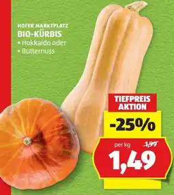 Hofer Hofer Marktplatz Bio-Kürbis Angebot