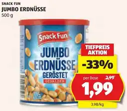 Hofer Snack Fun Jumbo Erdnüsse Angebot
