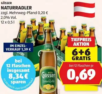 Gösser Naturradler Zitrone Alkoholfrei