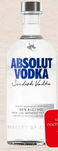 Spar Absolut Vodka Angebot