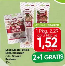 Spar Loidl Edel Salami Sticks Angebot