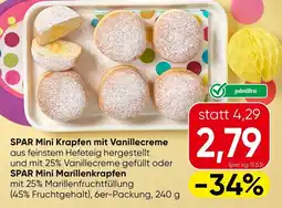 Spar Spar mini krapfen mit vanillecreme Angebot