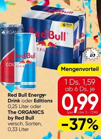 Red bull energy drink oder editions the organics by red bull
