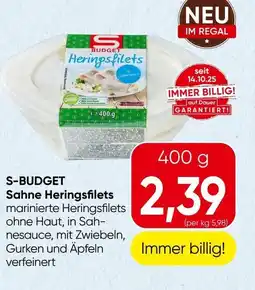 Spar S budget sahne heringsfilets Angebot