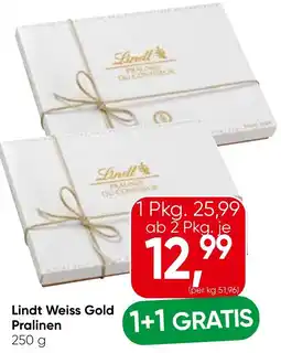 Spar Lindt weiss gold pralinen Angebot