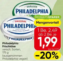 Spar Philadelphia frischkäse Angebot