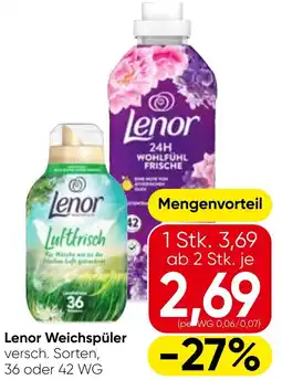 Spar Lenor weichspüler Angebot