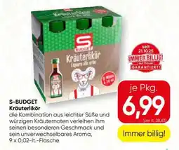 Spar S-BUDGET Kräuterlikör Angebot