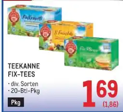 Metro TEEKANNE FIX-TEES Angebot