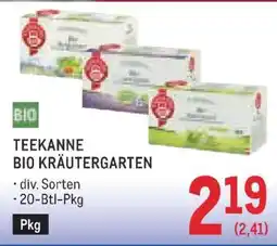 Metro Teekanne Bio Kräutergarten Angebot