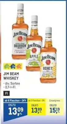 Metro Jim Beam Whiskey Angebot