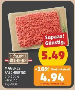 PENNY MAGERES FASCHIERTES Angebot