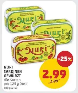 PENNY NURI SARDINEN GEWÜRZT Angebot