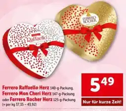 Interspar Ferrero Raffaello Herz Angebot