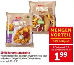 Interspar Spar kartoffelprodukte Angebot