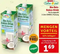 Interspar Bio reis kokos drink Angebot