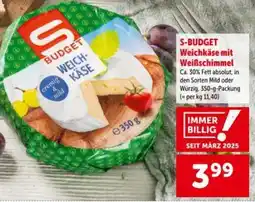 Interspar S-budget weichkäse mit weißschimmel Angebot