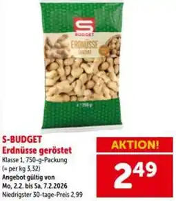 Interspar S-budget erdnüsse geröstet Angebot
