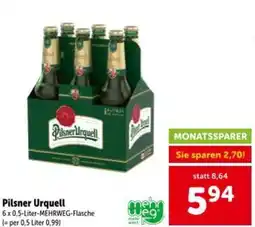 Interspar Pilsner urquell Angebot