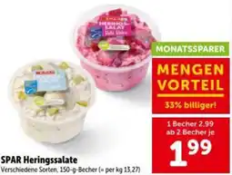Interspar Spar heringssalate Angebot
