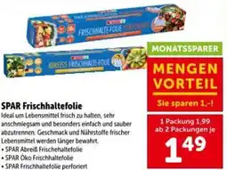 Interspar Spar frischhaltefolie Angebot