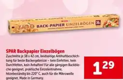 Interspar Spar backpapier einzelbögen Angebot