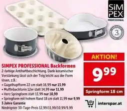 Interspar Simpex professional backformen Angebot