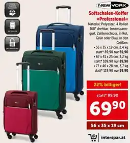 Interspar Softschalen Koffer Professional Angebot